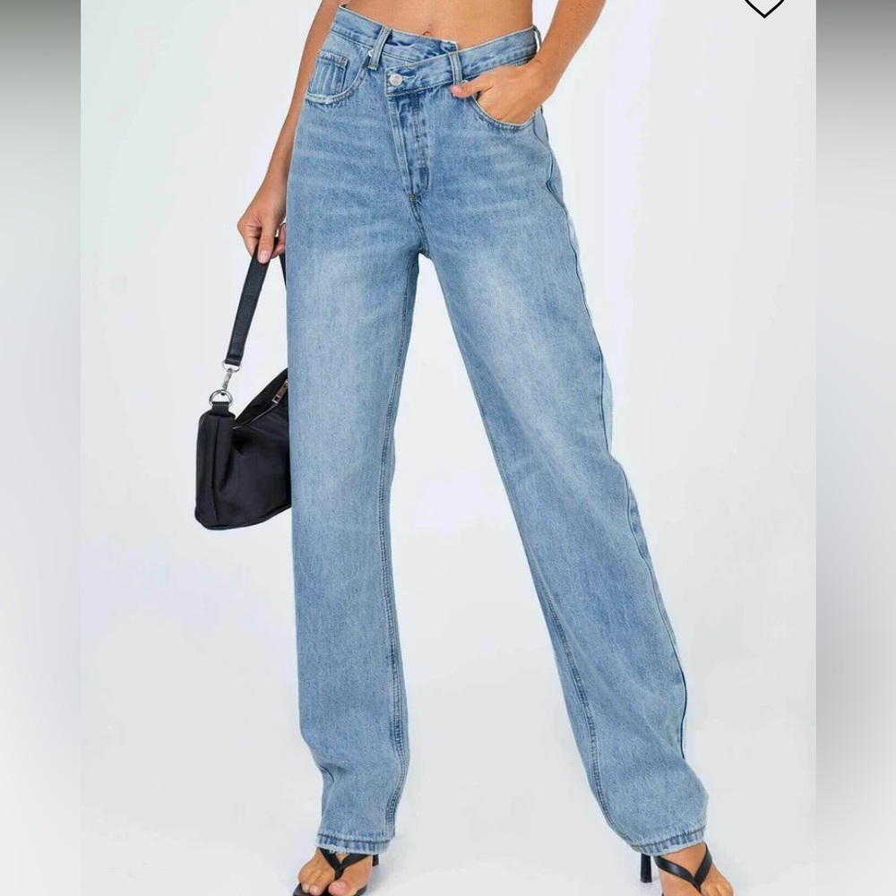 Princess Polly Holly Asymmetrical Denim